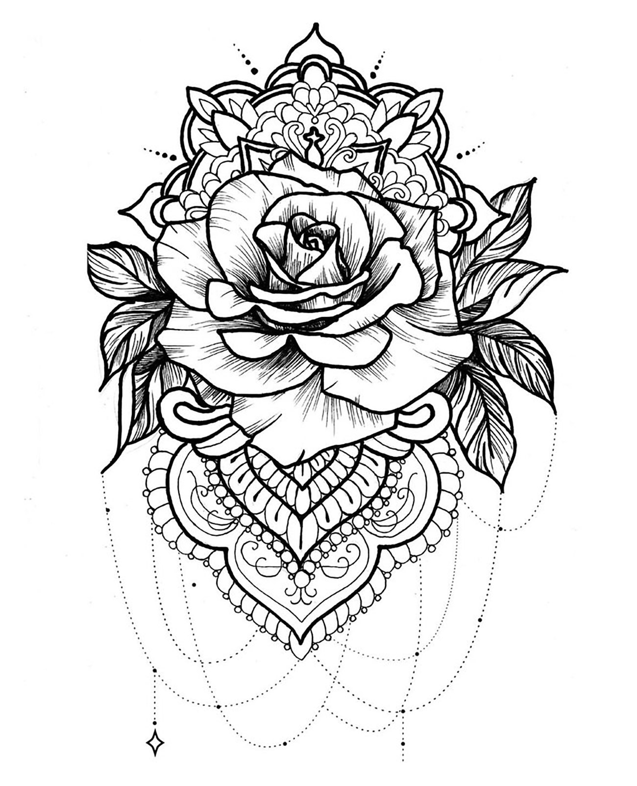 Mandala A Telecharger Et Colorier Rose - Coloriage tout Images À Colorier 