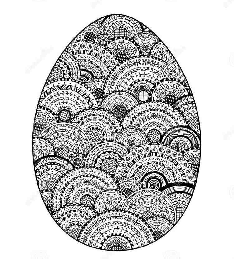 Mandala De Pâques Pour Adultes – 35 Coloriages À Imprimer concernant Mandala De Pâques