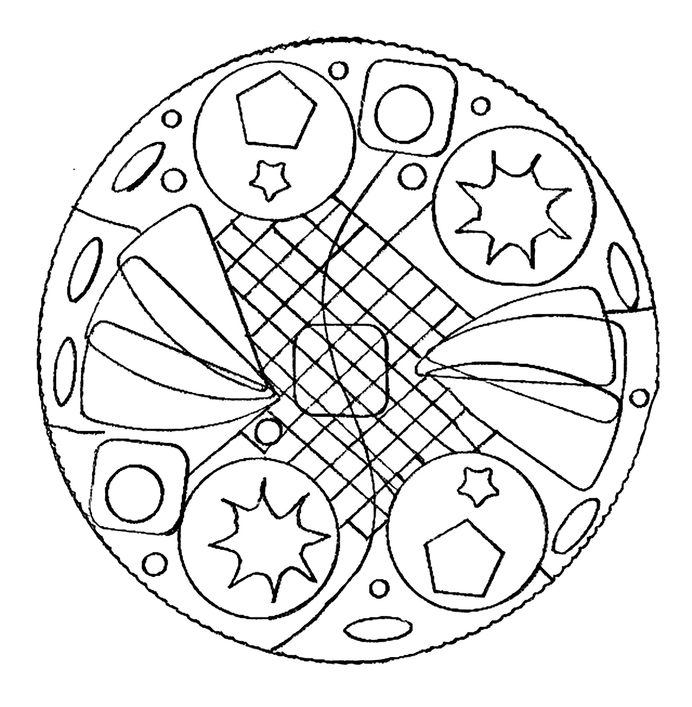 Mandala Domandala 15 - Mandalas - Coloriages Difficiles tout Colorier Mandala 