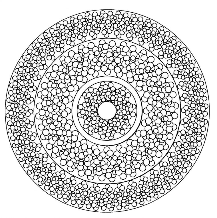 Mandala Facile 3 – Mandalas – Coloriages Difficiles Pour destiné Mandala Facile A Dessiner