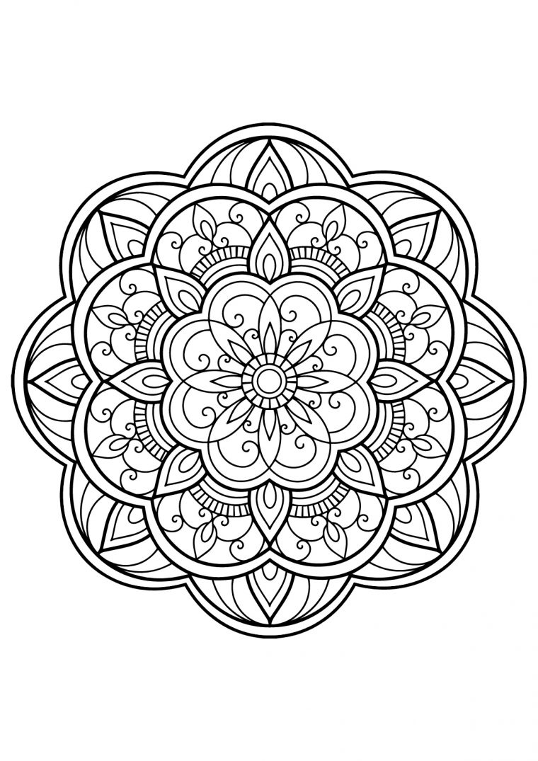 Mandala Livre Gratuit 14 – Mandalas – Coloriages intérieur Coloriages Adultes Gratuits