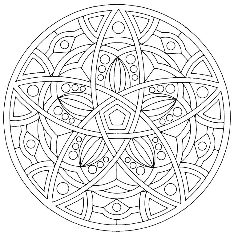 Mandala To Print Harmony – Simple Mandalas – 100% Mandalas serapportantà Dessins Mandalas