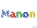 Manon Logo  Outil De Conception De Nom Gratuit À Partir à Logo Prenom