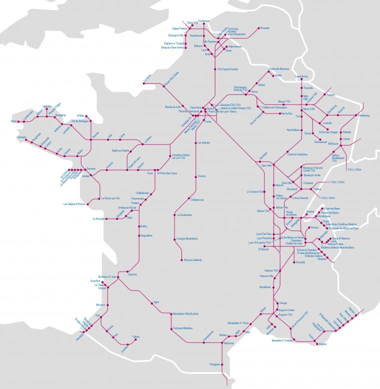 Mapa Tgv Portugal à Carte De France Dã©Taill Gratuiteã©E