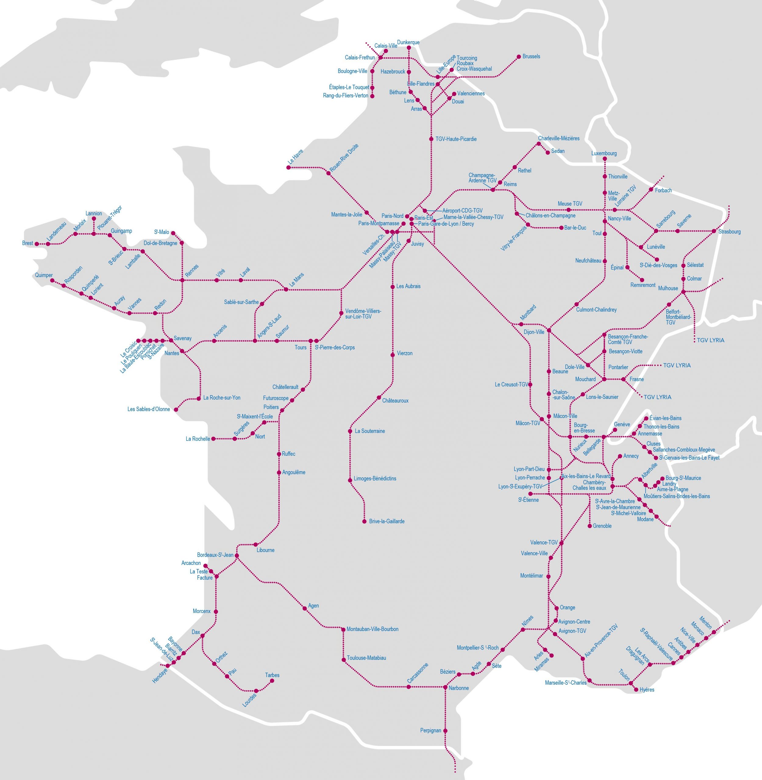 Mapa Tgv Portugal à Carte De France Dã©Taill Gratuiteã©E 