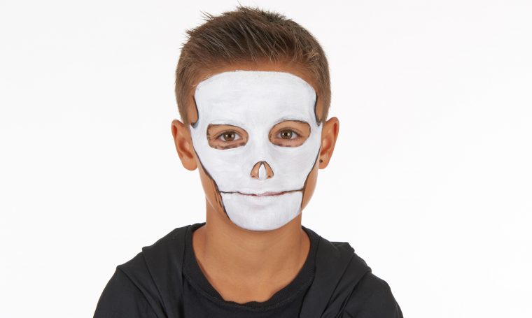 Maquillage Squelette Enfant Facile : Le Tuto À Voir concernant Squelette Pour Enfant