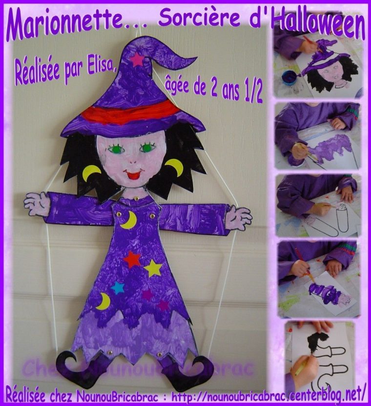 Marionnette Sorciere Halloween – Page 2 encequiconcerne Bricolage Sorcière Halloween