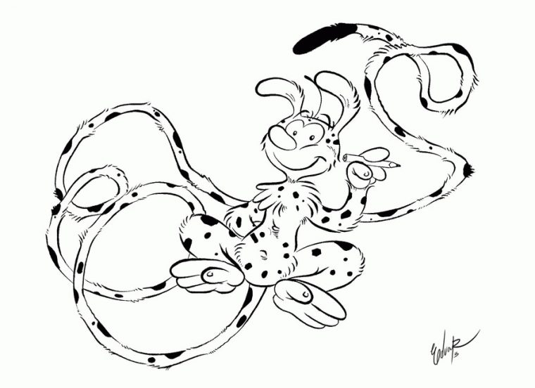 Marsupilami – Coloring Home pour Dessin Marsupilami