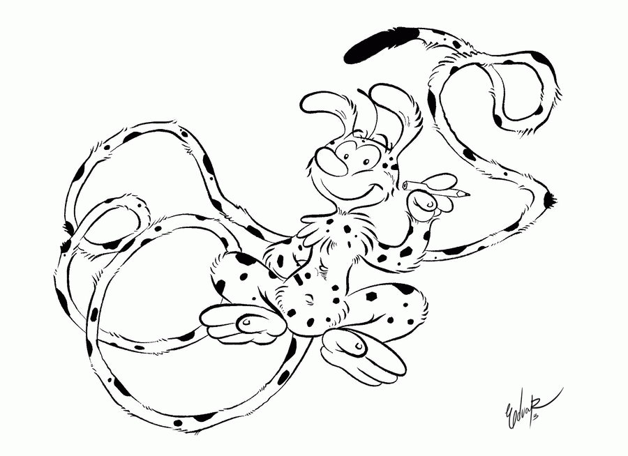 Marsupilami - Coloring Home pour Dessin Marsupilami 