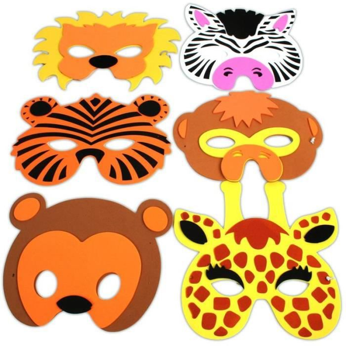 Masque Animaux Pour Enfant. - Achat  Vente Masque - Décor intérieur Animal Pour Enfant 