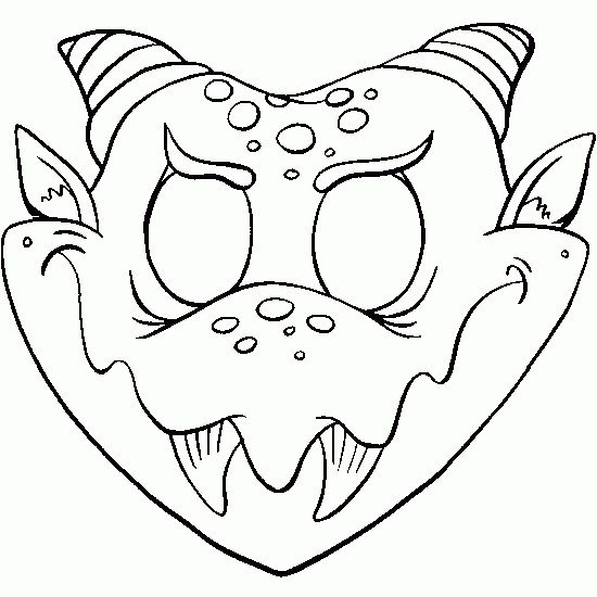 Masque De Monstre À Colorier - Coloriages D&amp;#039;Halloween À serapportantà Masque A Découper 