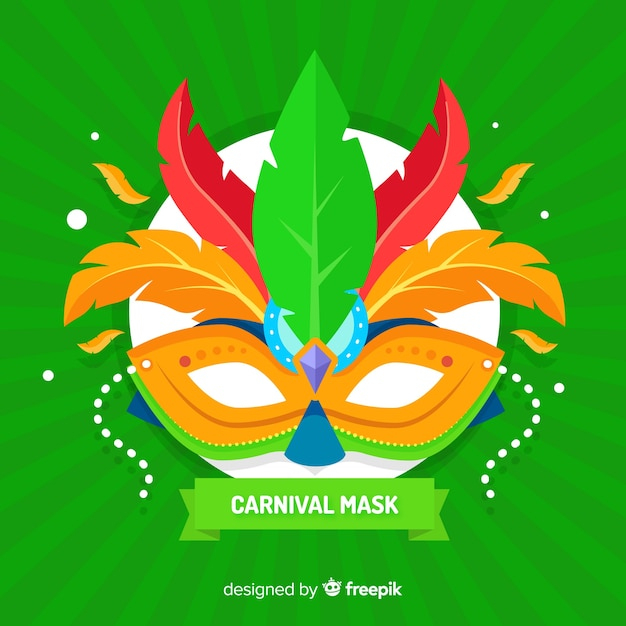 Masque Plat De Carnaval Brésilien  Vecteur Gratuite à Carnaval Images Gratuites