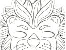 Masque Pour Enfant: Un Lion À Imprimer Et À Colorier A tout Masque Éléphant À Imprimer