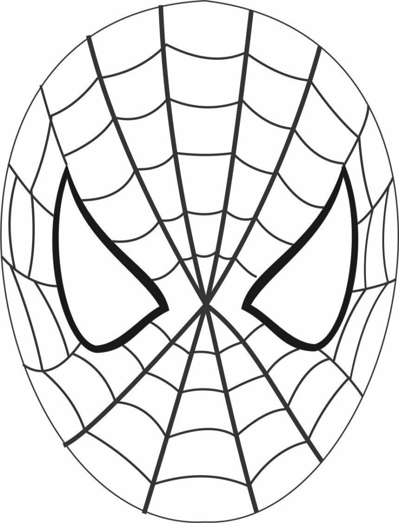 Masque Spiderman En Papier. Imprimez Et Faites-Le Vous-Même à Coloriage Masque Spiderman 