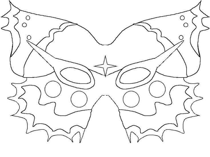 Masques De Carnaval A Imprimer - Az Coloriage  Impressão avec Patron De Papillon À Imprimer 