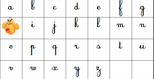 Maternelle: Alphabet À Trous En Cursives tout Alphabet Minuscule À Imprimer 