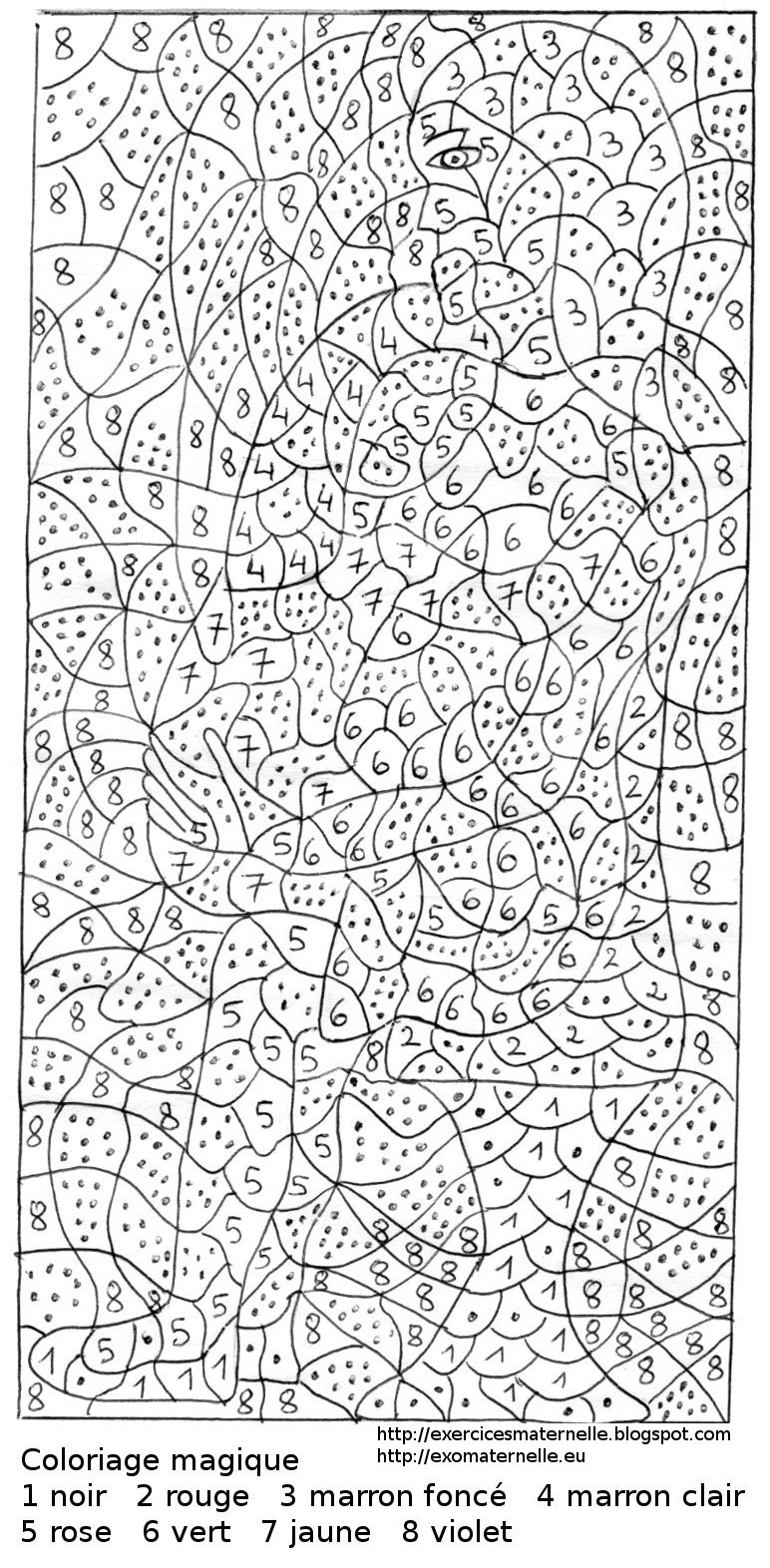 Maternelle: Coloriage Magique : Maman Et Son Enfant Sur concernant Coloriage Magique 3 Ans