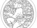 Maya Cercle - Mayas, Aztèques Et Incas - Coloriages à Dessin Azteque