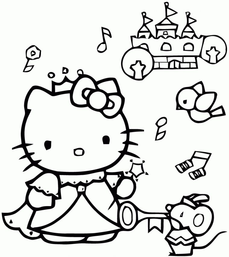 Meilleur Coloriage À Imprimer Hello Kitty Dessin – Voyager serapportantà Dessin Hello Kitty À Colorier