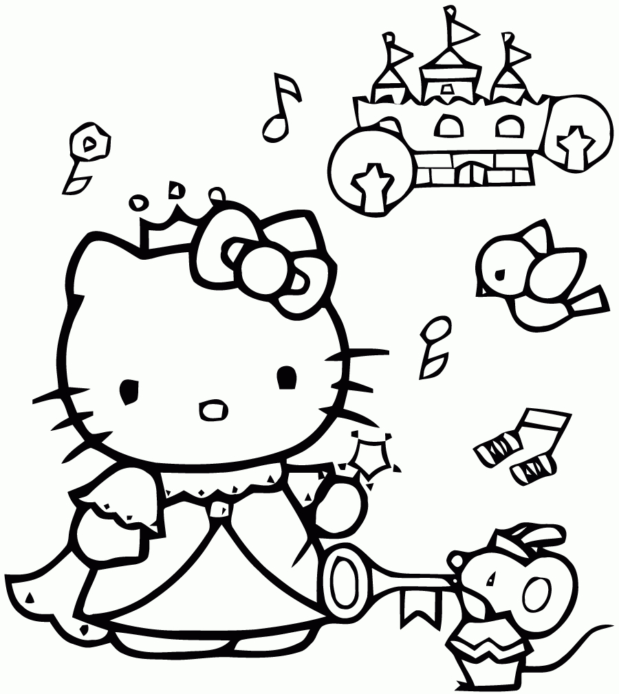 Meilleur Coloriage À Imprimer Hello Kitty Dessin - Voyager serapportantà Dessin Hello Kitty À Colorier 