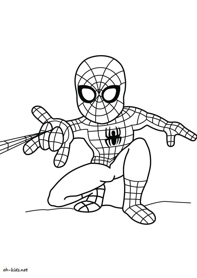 Meilleur Coloriage Spiderman À Imprimer Dessin avec Coloriage Gratuit Spiderman 