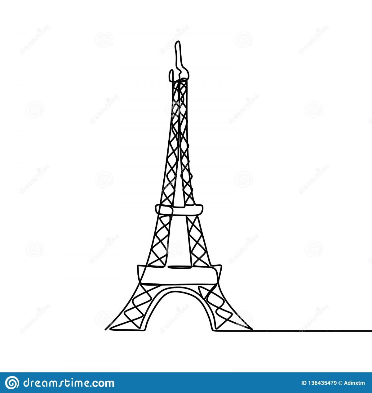 Tour Eiffel À Dessiner