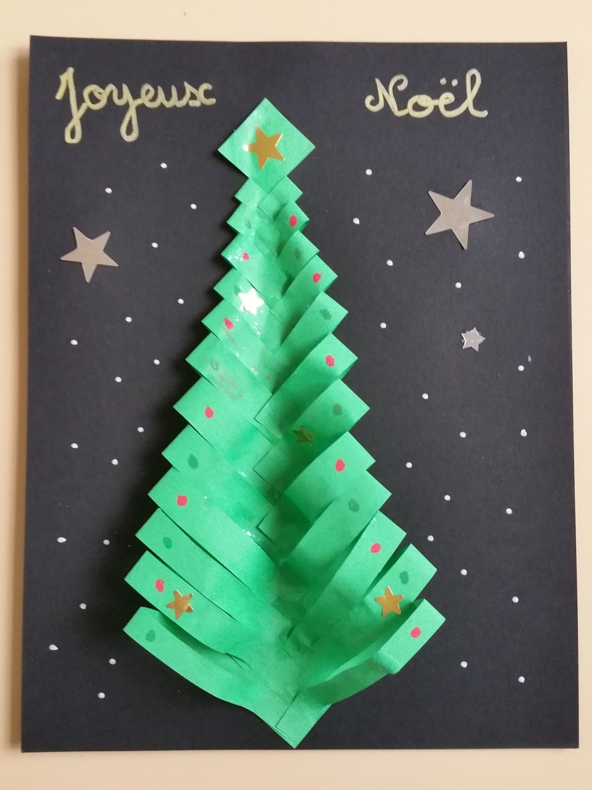 Meroute À L&amp;#039;École: *Bricolage: Carte De Noël En Origami tout Cart De Noel 