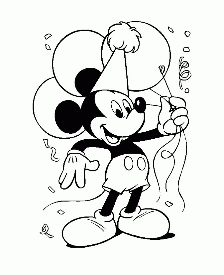 Mickey Festif – Coloriage Mickey – Coloriages Pour Enfants tout Jeux De Coloriage Mickey