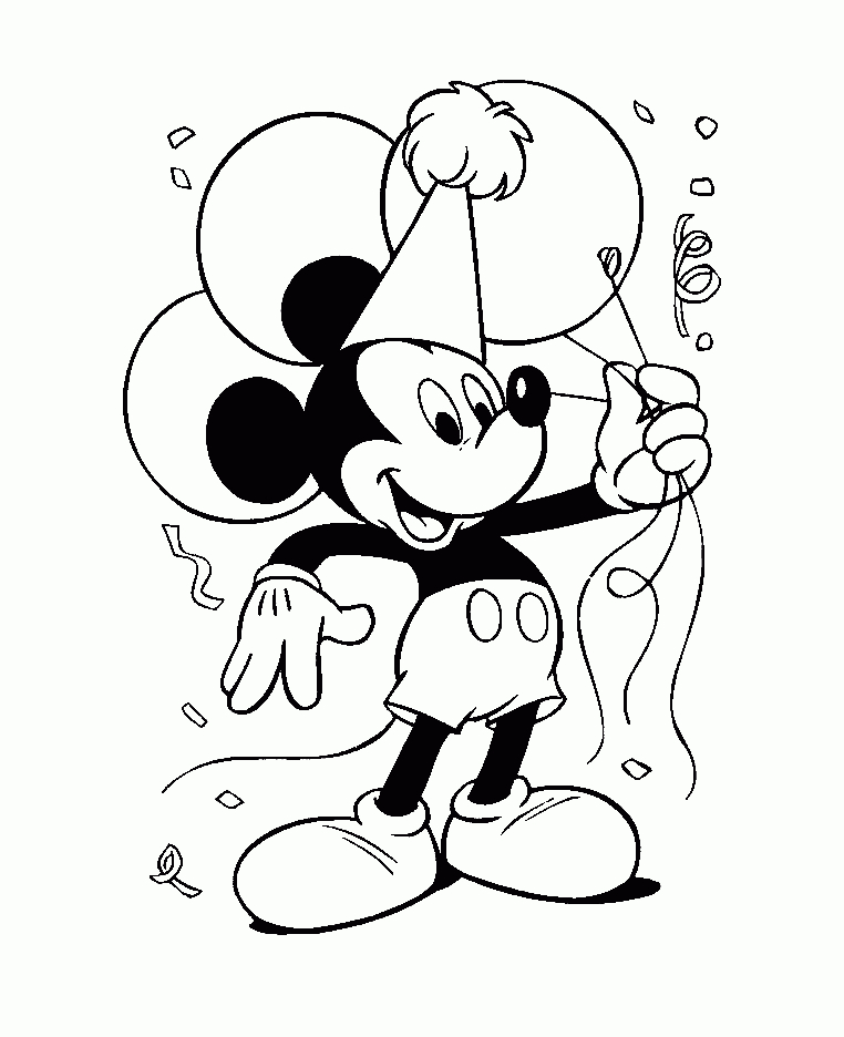 Mickey Festif - Coloriage Mickey - Coloriages Pour Enfants tout Jeux De Coloriage Mickey
