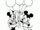 Mickey Minnie Ballons - Coloriage Mickey Et Ses Amis destiné Dessin A Colorier Minnie
