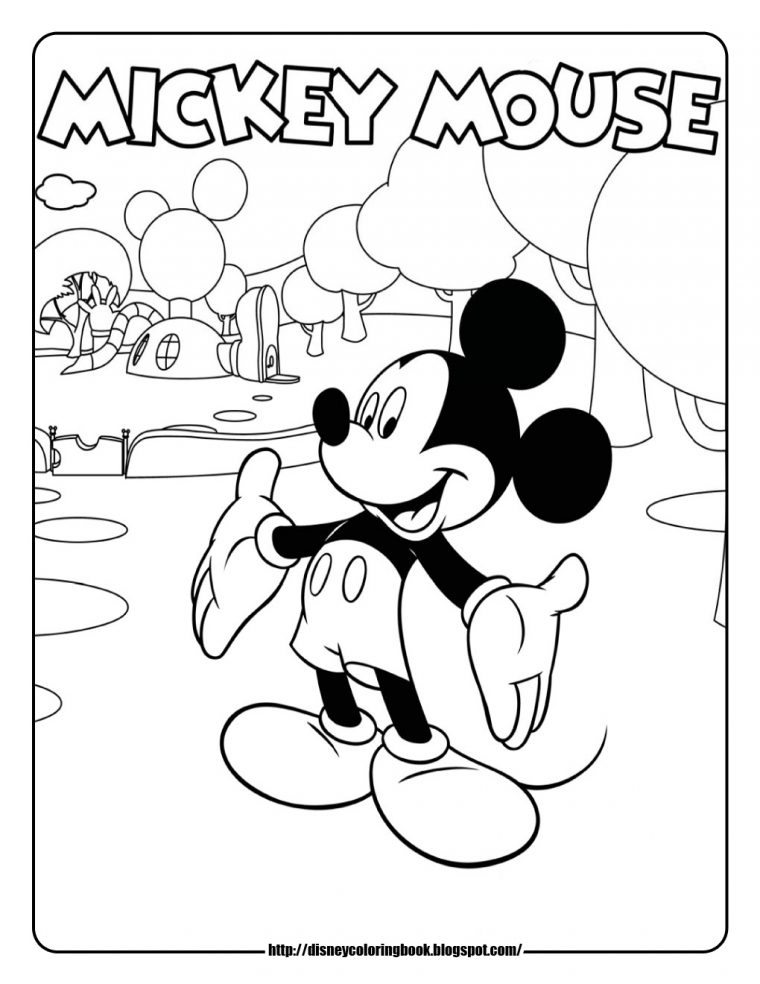 Mickey Mouse Clubhouse 1: Free Disney Coloring Sheets dedans Coloriage Mickey