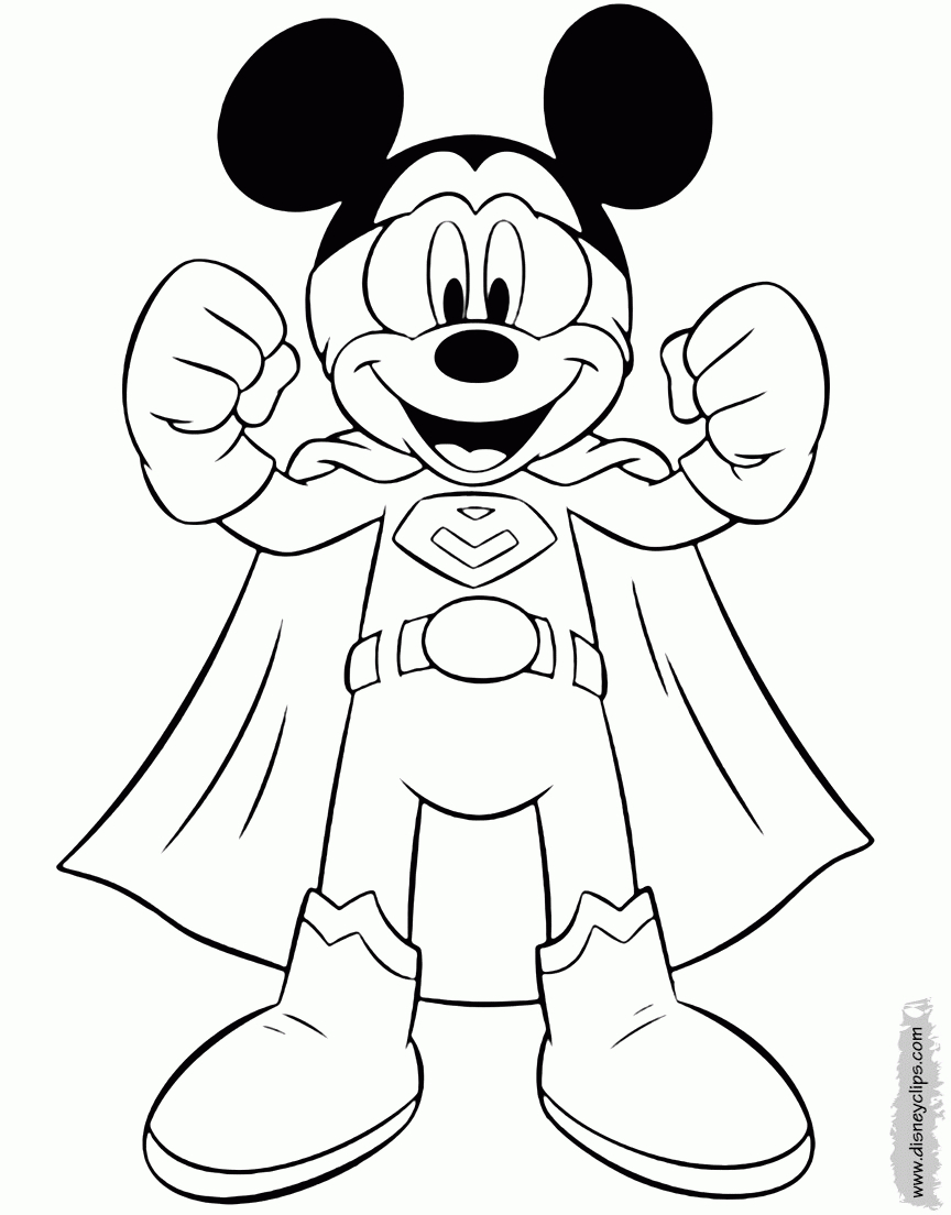 Mickey Mouse Coloring Pages: Occupations  Disneyclips à Dessin Mikey 