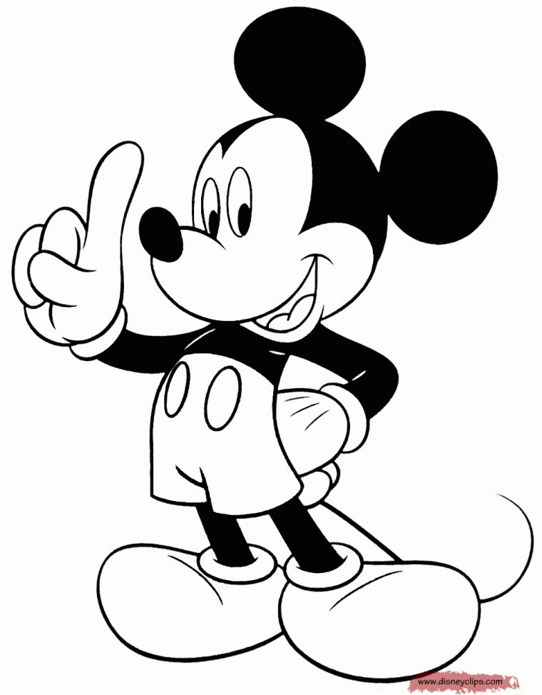 Mickey Mouse Coloring Pages  The Sun Flower Pages serapportantà Coloriage Mickey