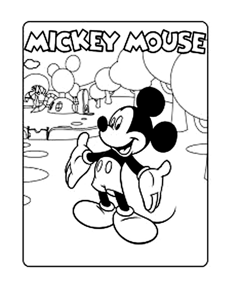 Mickey To Download - Mickey Kids Coloring Pages à Coloriage Maison De Mickey À Imprimer