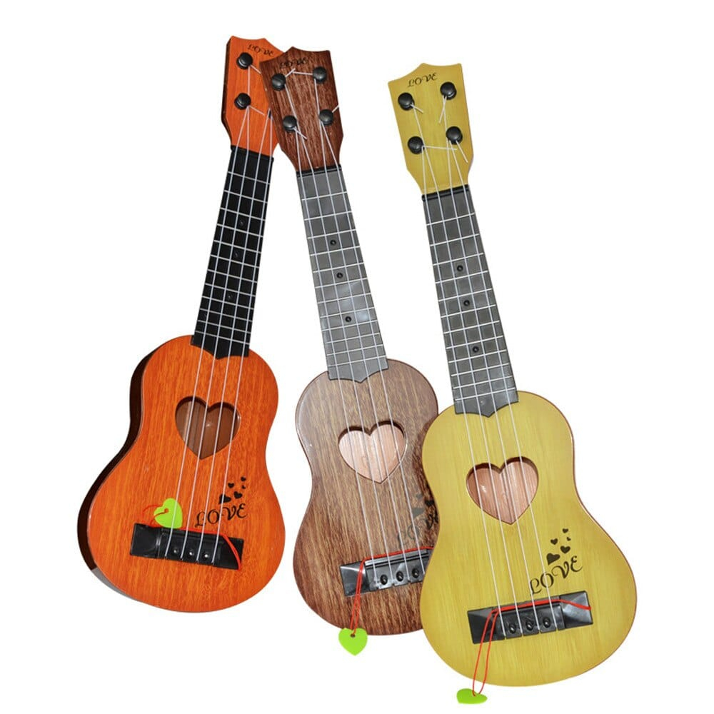 Mini Guitare 4 Cordes À Motif Cœur • Enfant World encequiconcerne Guitare Spiderman