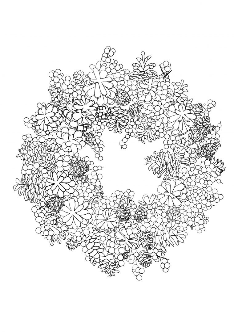 Mizu Couronne Noel – Calendrier De L'Avent De Noël 2016 dedans Couronne De Noel A Imprimer