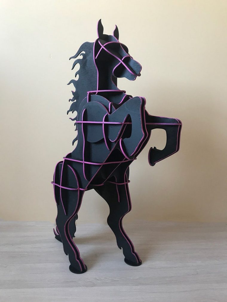 Modèle 3D De Cheval Plateau Pour Les Choses Fichier  Etsy tout Modele De Cheval