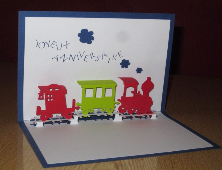 Modèle Carte Anniversaire Train destiné Cartes D Anniversaires À Imprimer