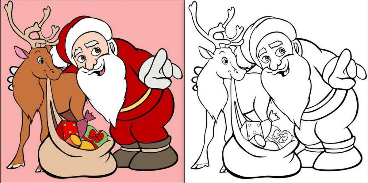 Modèles De Père Noël À Dessiner, Colorier Ou Imprimer - Le serapportantà Dessiner Le Père Noël 