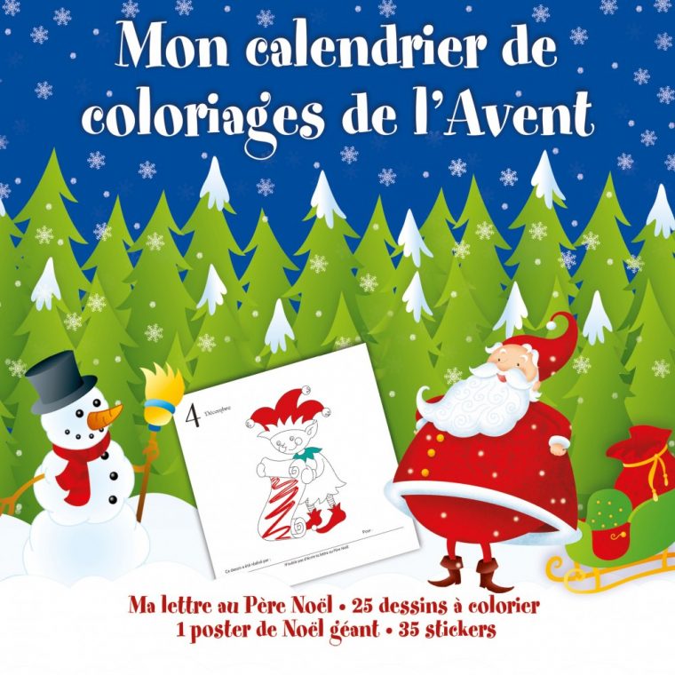 Mon Calendrier De Coloriage De L'Avent – Jeux Et encequiconcerne Calendrier De L Avent Coloriage