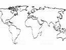 Monde Carte Contour À Main Levée Dessin Graphique Sur Fond concernant Carte Europe En Noir Et Blanc