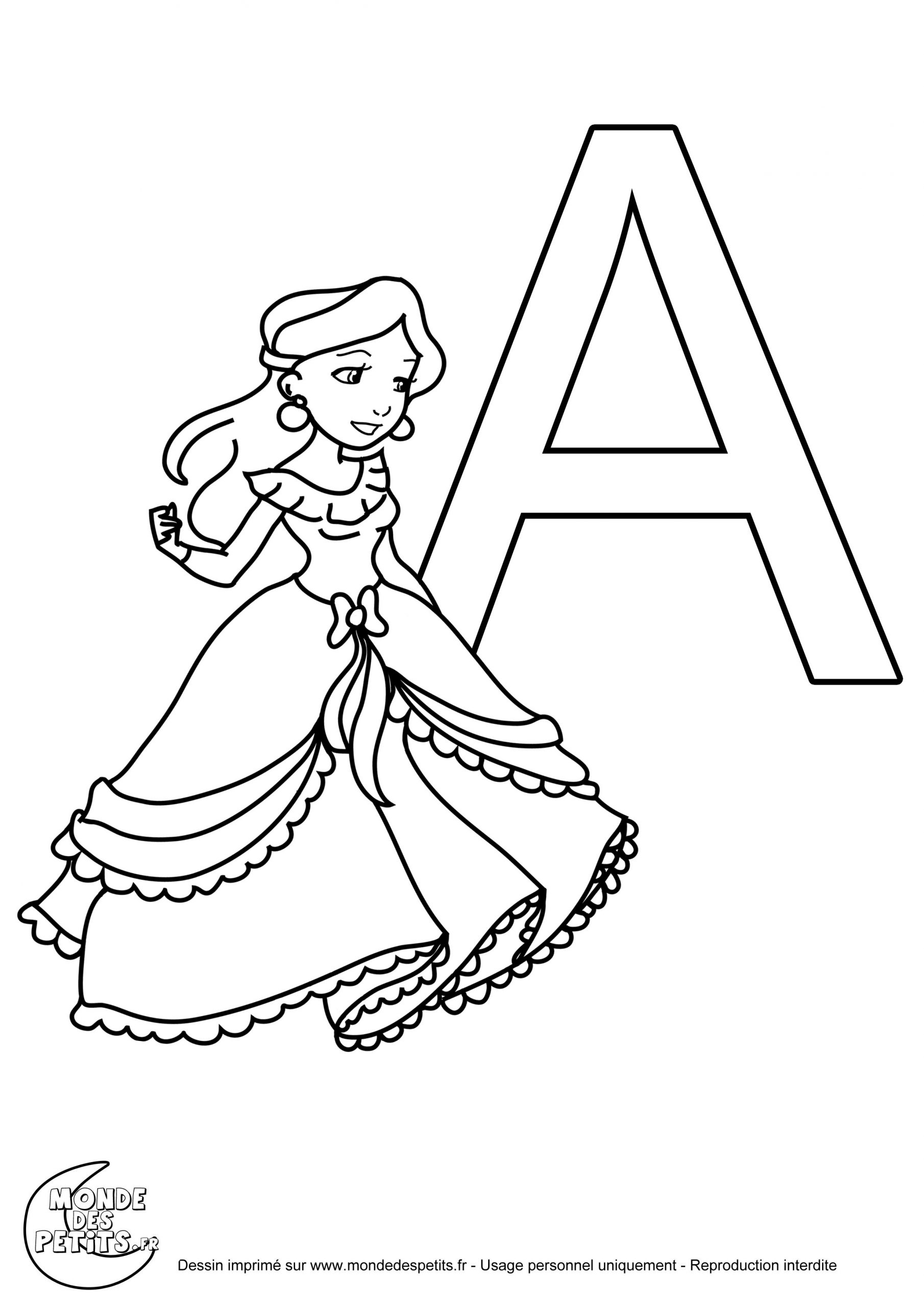 Monde Des Petits - Coloriages À Imprimer à Coloriage Lettres De L Alphabet 