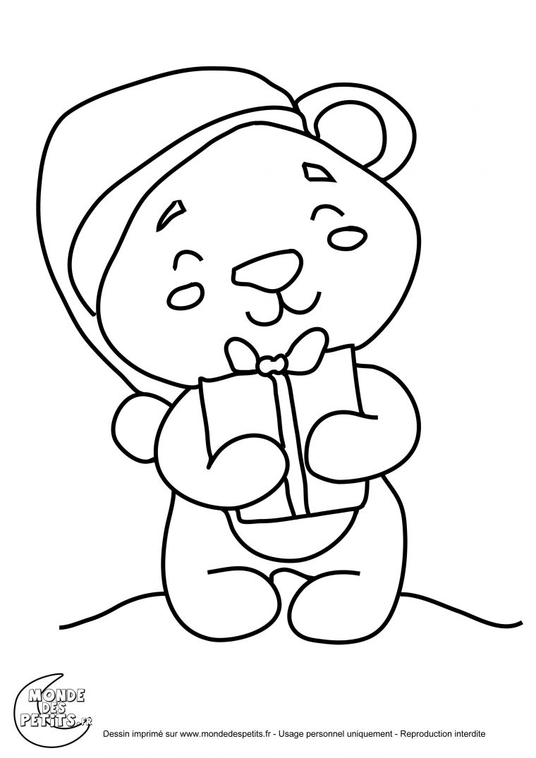 Monde Des Petits – Coloriages À Imprimer à Nounours Dessin A Imprimer