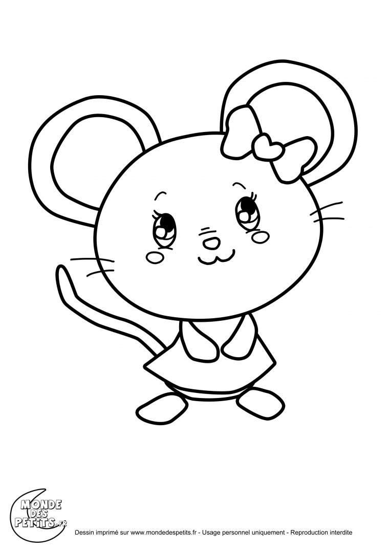 Monde Des Petits – Coloriages À Imprimer pour Dessin De Souris Facile