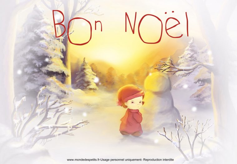 Monde Des Petits – Par Thème destiné Carte De Noel A Imprimer