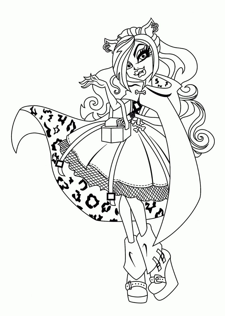 Monster High Anima Coloring Pages – Coloring Home à Coloriage Monster High