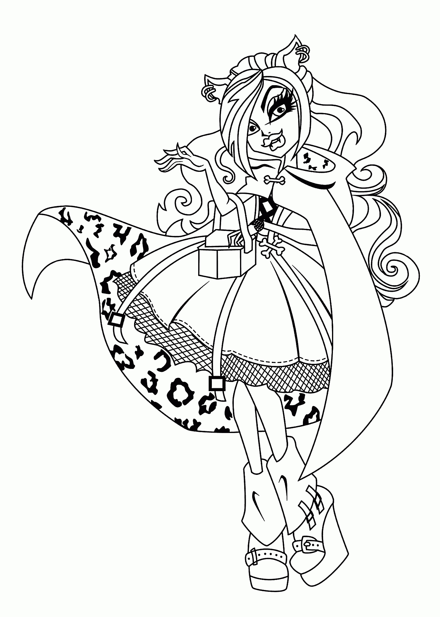 Monster High Anima Coloring Pages - Coloring Home à Coloriage Monster High 