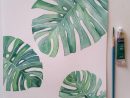 Monstera Leaf Watercolor, Green Leaf Wall Art, Greenery encequiconcerne Dessiner Des Feuilles