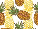 Motif Sans Couture Avec Ananas, Illustration Vectorielle destiné Ananas Dessin