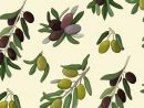 Motif Sans Couture De Branche D'Olivier, Fond Olive encequiconcerne Dessin Olives